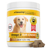 Amazing Omega for Dogs - Dog Fish Oil Pet Antioxidant for Shiny Coat, Joint and Brain Health